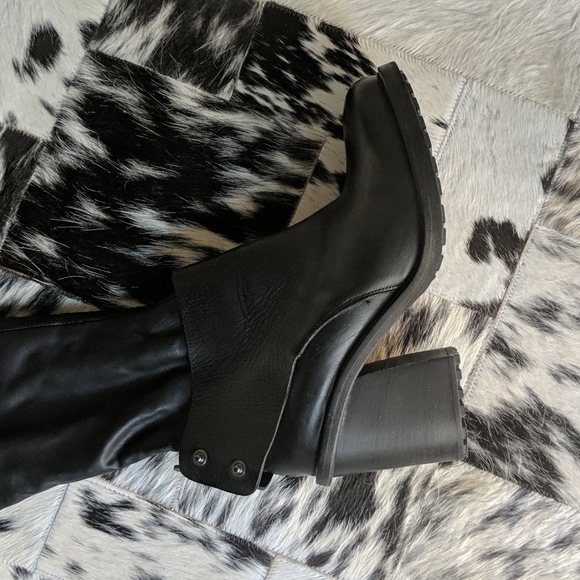 Over knee chunky heel boots - Picture 2 of 12